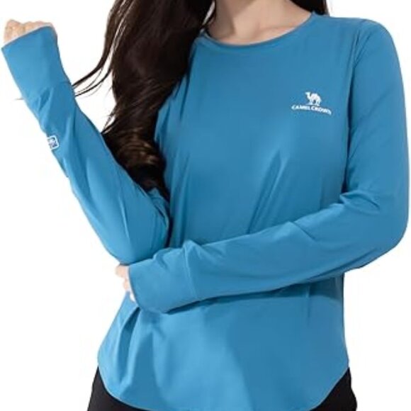 CAMEL CROWN Rash Guard for Women UPF 50+ UV Sun Protection Swim Tops Size XL - Picture 1 of 16